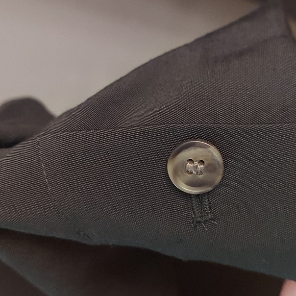 LOFT Olive Green Open Front 3/4 Length Sleeve Blazer - Picture 8 of 13